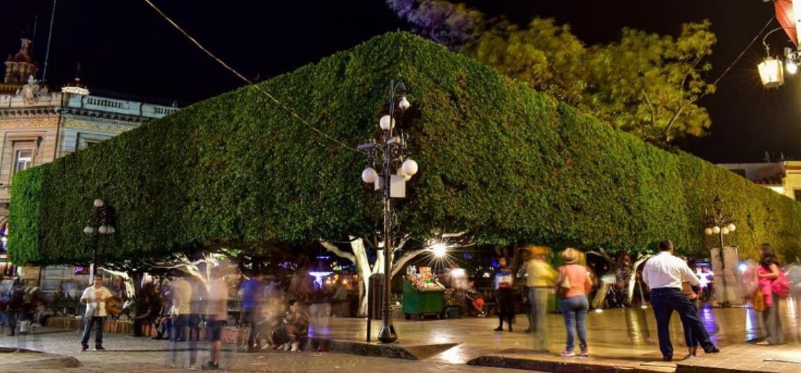 La esquina del Jardín de la unión Guanajuato